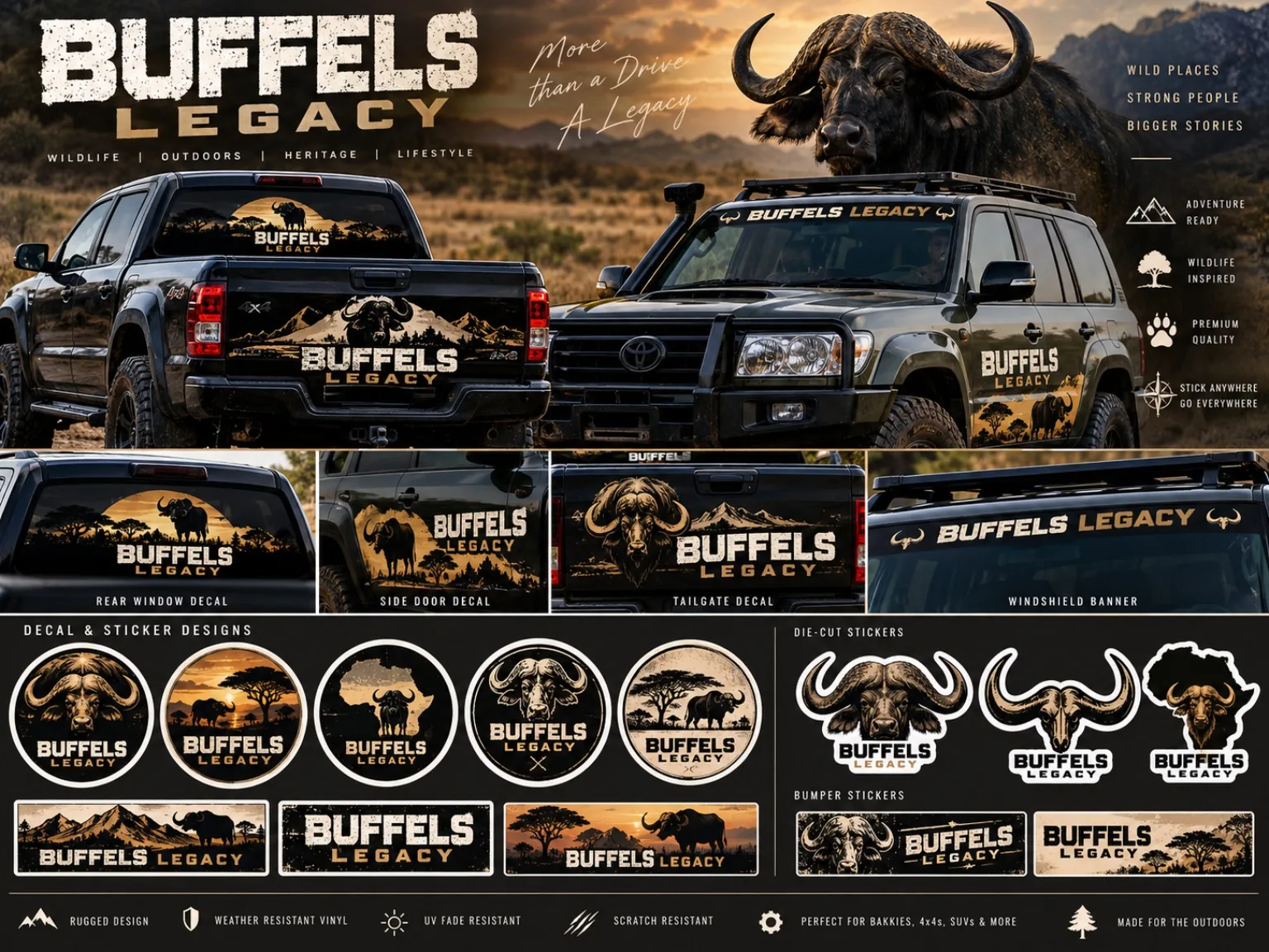Buffels Legacy Vehicle Decals concept preview