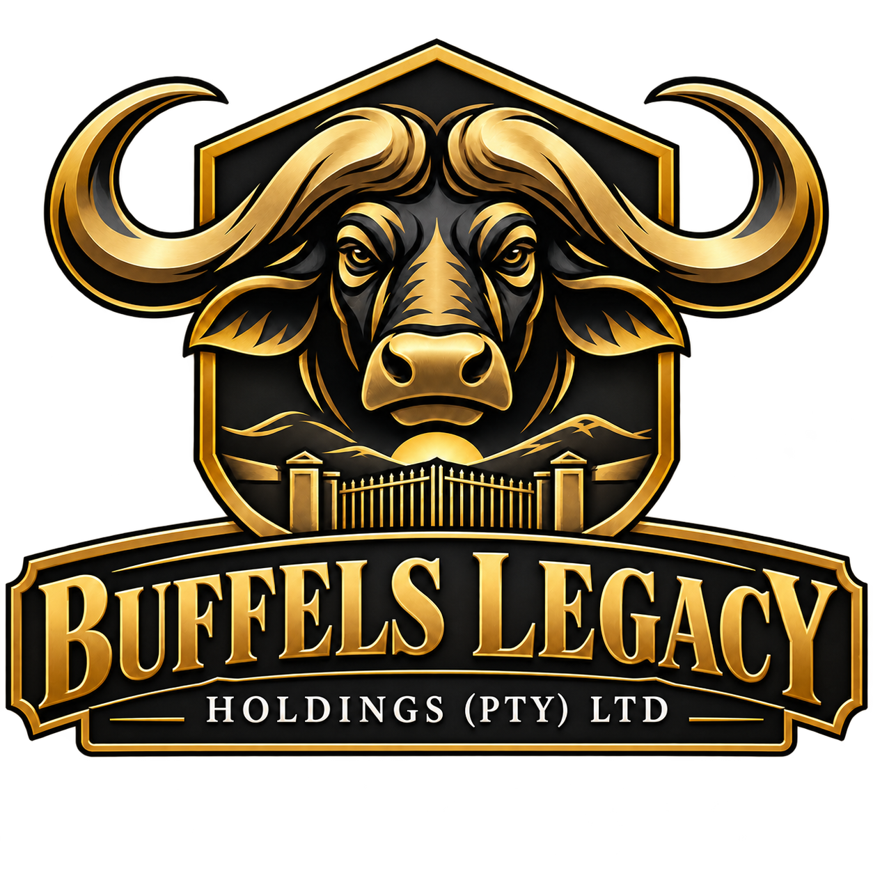 Buffels Legacy Holdings (Pty) Ltd — gold buffalo crest